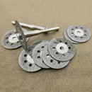 10pcs Diamond Cut Off Disc Cutting for Proxxon Tool +2 PCs Mandrel