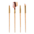4pcs Professional Crystal Powder Foundation Blush Makeup Cosmetic Brushes