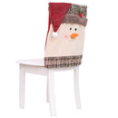Style Claus Santa Cover Stool Hotel Ornaments Chair Square Decor Christmas