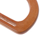 2pcs Handmade Wooden Purse Handbag Handle Replacement Bag Accessories Brown