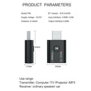 2 in 1 USB Bluetooth 5.0 Receiver AUX Audio Transmitter Adapter  for TV/PC/Car