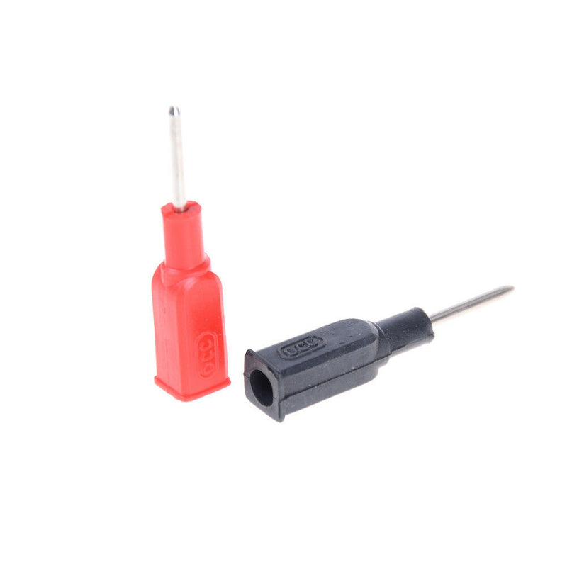 2x DCC Copper 4mm Banana Female to 2mm Pin Tip Head For Multimeter Test ProbesJR