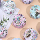 1Pc Mermaid Candy Tin Box Round Gift Box Handmade Soap Candle Jar Packaging  Nw