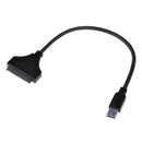 Superior Quality USB To SATA 22 Pin Hard Disk Drive SSD Adapter Connector Cable