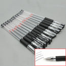 12Pcs Black Gel Ink Rollerball Ballpoint Pen Stationery 0.5mm Gift for Students