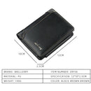 Baellerry Short Men Wallets 11 Card Holders Zipper Men Leather Purse Solid