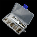 120pcs/setLeatherCraft Repair Double Cap Rivets Tubular Metal Stud Fixing ToLJ