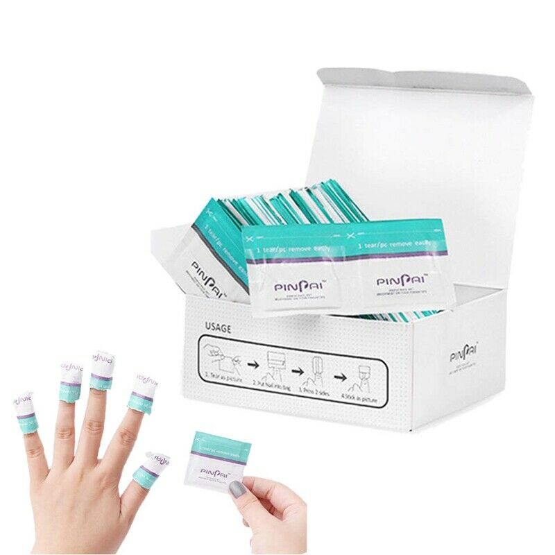 200 PCS Nail Polish Remover Wipes Non-Toxic Cruelty-Free Soak-Off Removal P Y8L1