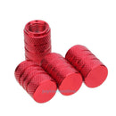 4pcs Red Aluminum Alloy Auto Car Wheel Tyre Tire Valve Dust Stem Air Caps Cover