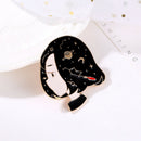 Anime Cartoon Portrait Brooches Shirt Jacket Sweater Jackets Pins (Style 2) A