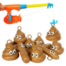 Tool Set Floaters Poo Rod Fishing Toys Water Tub Bath Kids Adults Game
