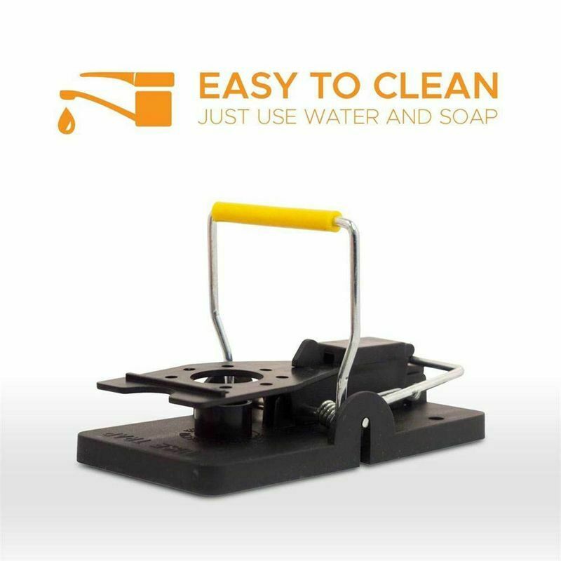 Mouse Trap, Reusable and Easy To Use Snap Traps, Pack of 6