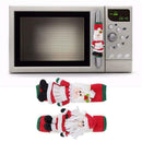 Christmas Refrigerator Handle Covers Cloth Santa Fridge Knob Hot Door T4X6