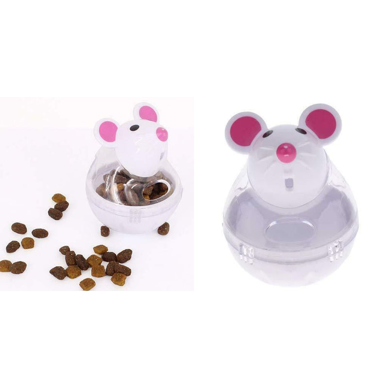 2 Pcs Kitty Cat Exercise Training Toys Pet Food Dispenser Biting Chewing Playing