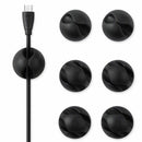 Cable Organizer,10 Pack of Cord Management System, Black Cable Clips for Ch