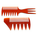 Weaving & Sectioning Foiling Comb | Pro Men's Oily Hairbrush, Set of 2