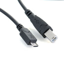 3.2ft Micro USB Male To USB B Type Male Data OTG Cable For Tablet Printer OAT3C