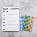 2020 Yearly Calendar Year Planner Memo Organiser Annual Schedule With Stic BX