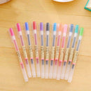 12 Color Fashion Color Gel Pen Box Office Stationery New Pen School Maker P8P5