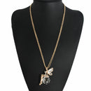Fashion Women Crystal Fairy Angel Wing Long Chain Sweater Pendant Necklace New