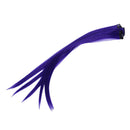 5 Pcs Colored Clip-on In Hair Extensions Straight Wigs Hairpieces 23.6 Inch H7Q9