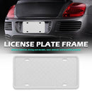 License Plate Frame Silicone Weather Rattle Proof US Canada License Plate Holder