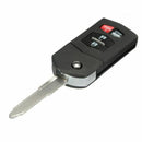 4 Button Remote Flip Key Fob Case Shell Blade For Mazda 3 5 6 RX-8 CX-7 CX-