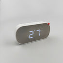 Led Mirror Alarm Clock Digital Snooze Table Clock Wake Up Light Electronic