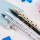 1PC Creative Mechanical Pencil Cute Automatic Pen Wave For Kids Point Simpl T2W8