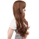 Map Of Beauty Long Loose Wave Wigs For Women Heat Resistant Black Light Dar