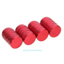 4pcs Red Aluminum Alloy Auto Car Wheel Tyre Tire Valve Dust Stem Air Caps Cover