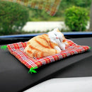 Car Ornaments Cute Simulation Sleeping Cats Decoration Automobiles Lovely P