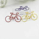 Bike Paper Clips Bicycle Metal Card File Clips Pack (Random Color) 50pcs M4Y5