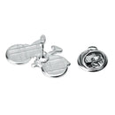 Copper-Made Bicycle Shape Brooch Badge for Men Women Coat Collar Clothes
