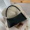 Fashion Women Handbag PU Leather Shoulder Shopping Bag Elegant Tote (Black)