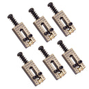 Set of 6 Copper Roller Bridge Tremolo Saddles for ST TL Style Guitar Parts