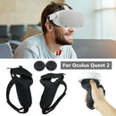 1pair Touch Controller Grip Cover Non Slip With Knuckle Strap for Oculus Quest 2