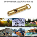Loudest Brass Whistle Emergency Whistle Outdoor Survive With Key-Chain X6K3