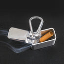 Ash Tray with Lid Key Chain Carabiner Outdoor Mini Portable Ashtray Pocket Size