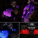18LED Car Interior Atmosphere String Neon Strip Lights Voice Remote IR Cont N3J4