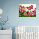 5D DIY Full Drill Diamond Painting Butterfly Flower Cross Stitch (H038)