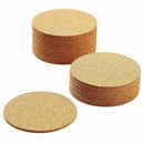 Set of 10 Cork Bar Drink Coasters - Absorbent and Reusable - 90mm, 5mm Thic