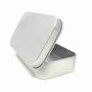 24 Pack Metal Rectangular Empty Hinged Tins Box Containers Mini Portable Bo