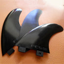 3Pcs Plastic Nylon+Fiberglass Black Fcs Surf Fins G5 Size Surf Board Fins S