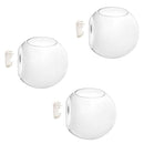 3x Wall Mounted Clear Glass Terrariums / Air Plant Globes / Hanging Candle