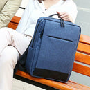 Oxford Cloth Notebook Backpack USB Charging 15.6 inch Laptop Bag (Blue)