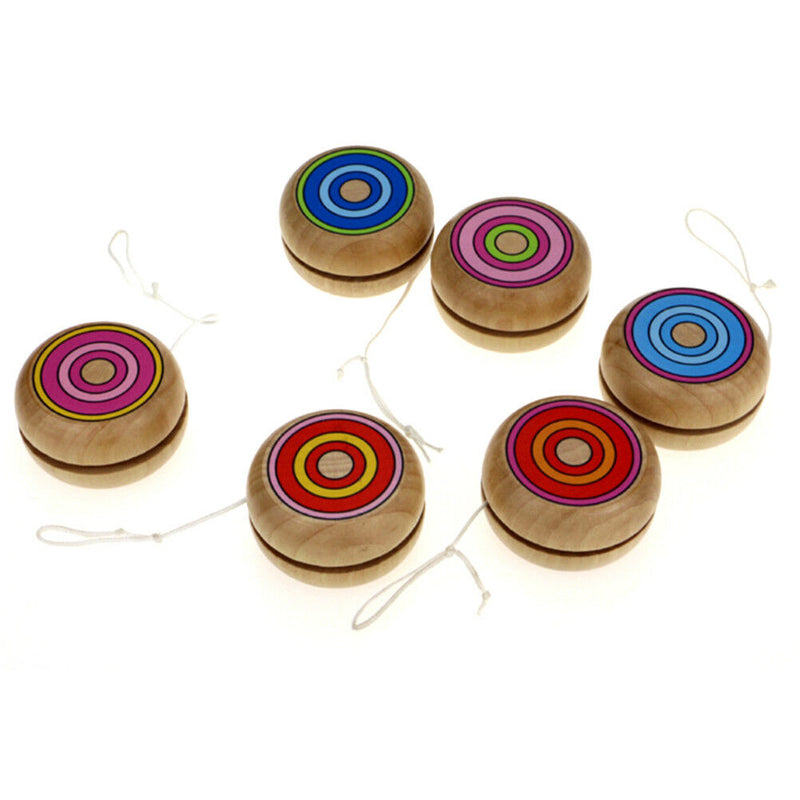 Wooden YOYO kids classic toys xmas gifts party favors kindergarten N_AUA Gw