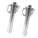 2 Pack Ball Lock Pins Ring Handle Ball Release Stainless Steel Ball 40mm