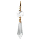 10x Chandelier Clear Artificial Crystal Lamp Prism Hanging Drop Pendant Set L9J2
