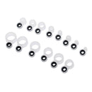 14pcs Telescopic Fishing Rod Guides Tips Repair Kit Line Rings Eyes Set, 14